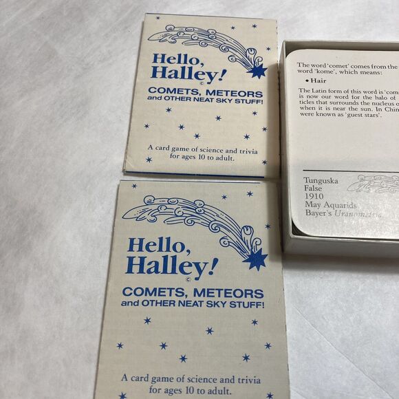 Vintage Halley Comet Game hello Halley 1985 Science Game - Picture 4 of 5